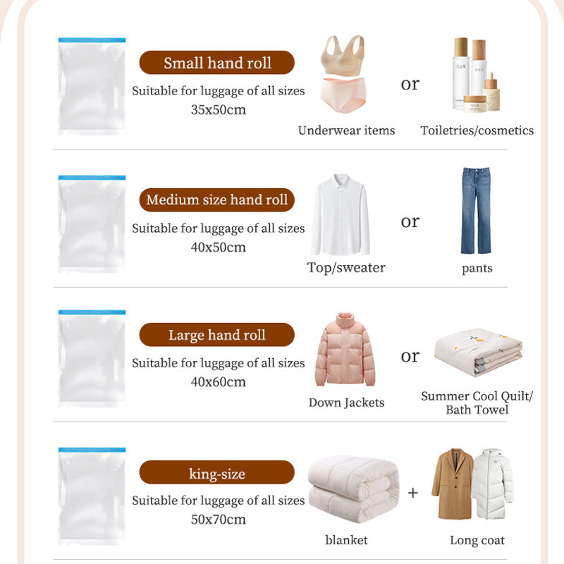 12PCS Vacuum Storage Bags Set – Jumbo Compression size