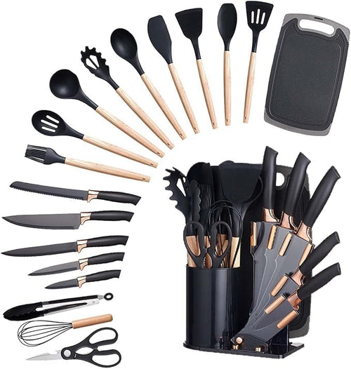 19-Piece Vegetable Slicer & Kitchen Utensil Set with Cutting Board