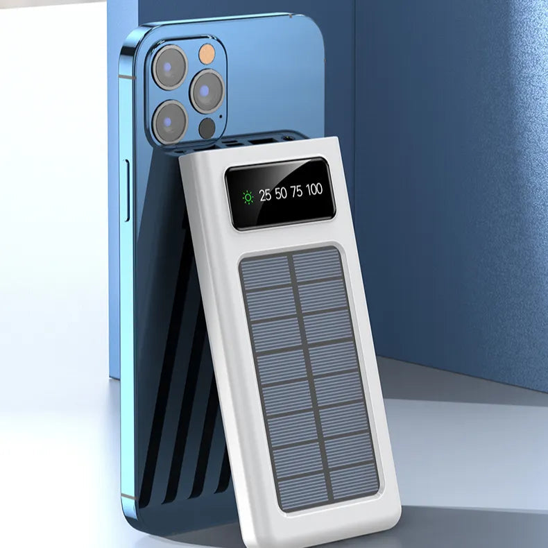 Solar Power Bank Fast Charging Portable Waterproof