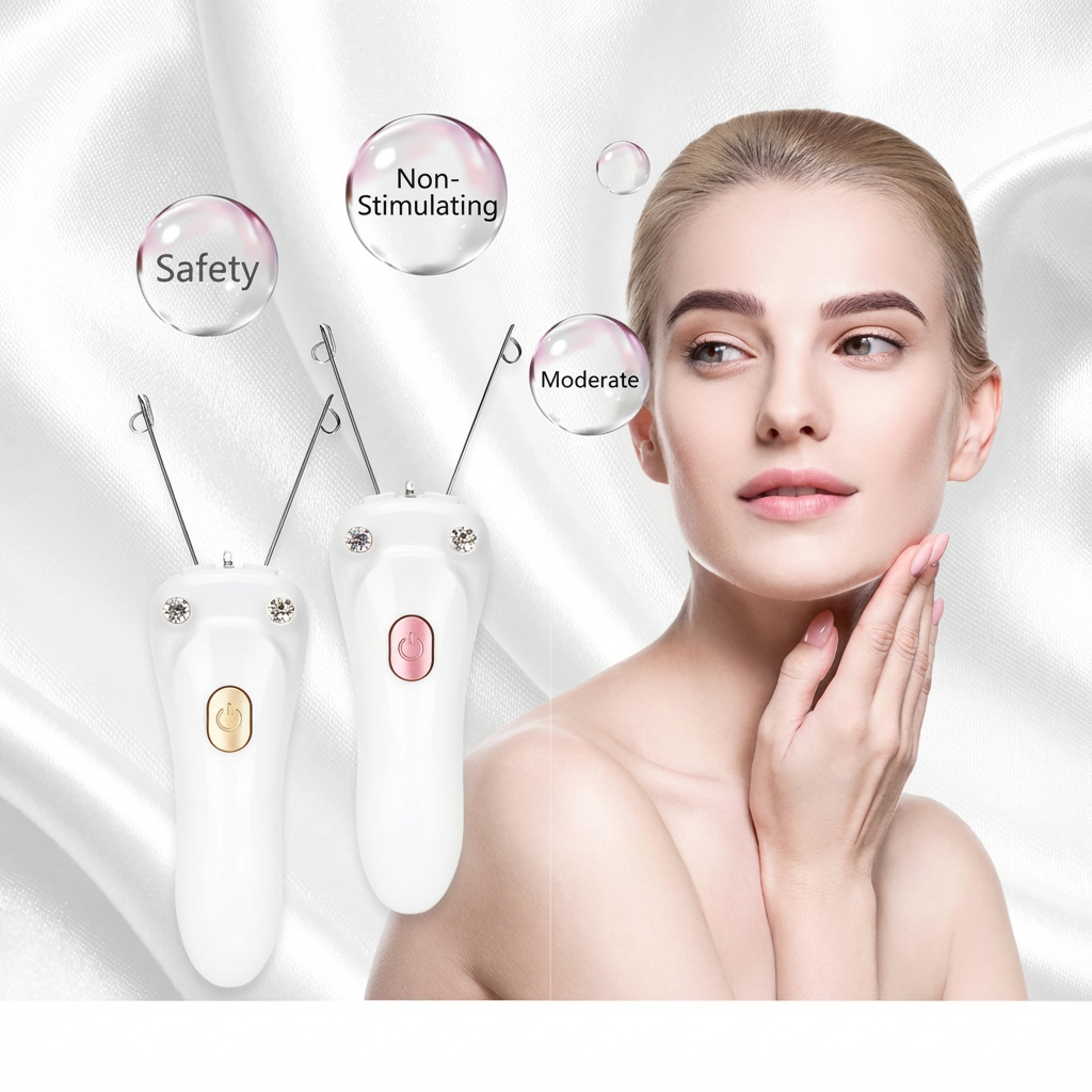 Butterfly Design Electric Threading Epilator Facial Hair Remover Machine safety