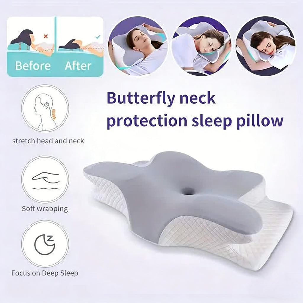 Butterfly Memory Foam Cervical Pillow | Neck Support detail 2