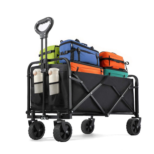Collapsible Wagon Cart - 380LBS Folding Beach Utility