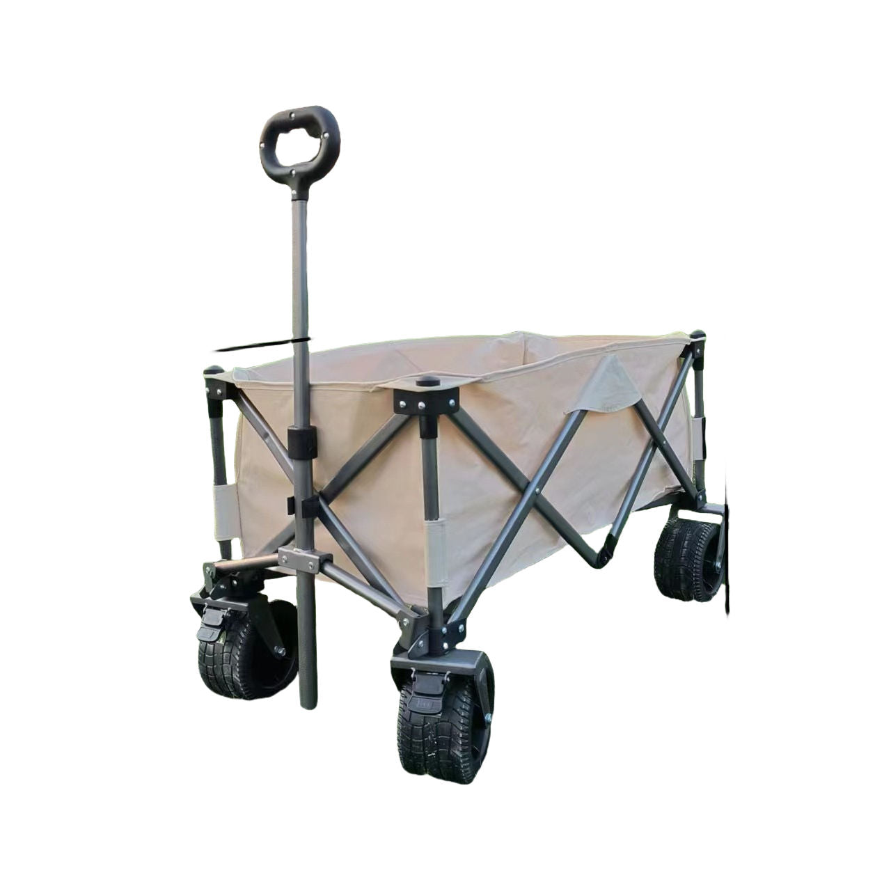 Collapsible Wagon Cart - 380LBS Folding Beach Utility back