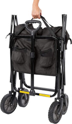 Collapsible Wagon Cart - 380LBS Folding Beach Utility close
