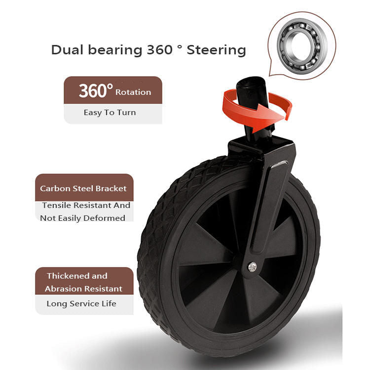 Collapsible Wagon Cart - 380LBS Folding Beach Utility wheel